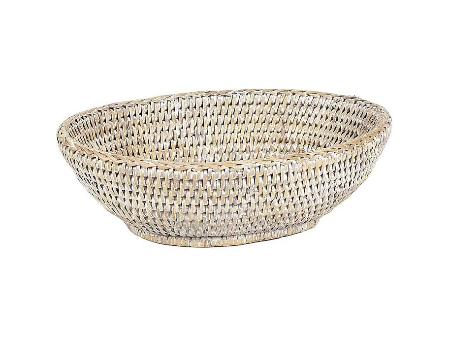 Corbeille ovale à pain en rotin