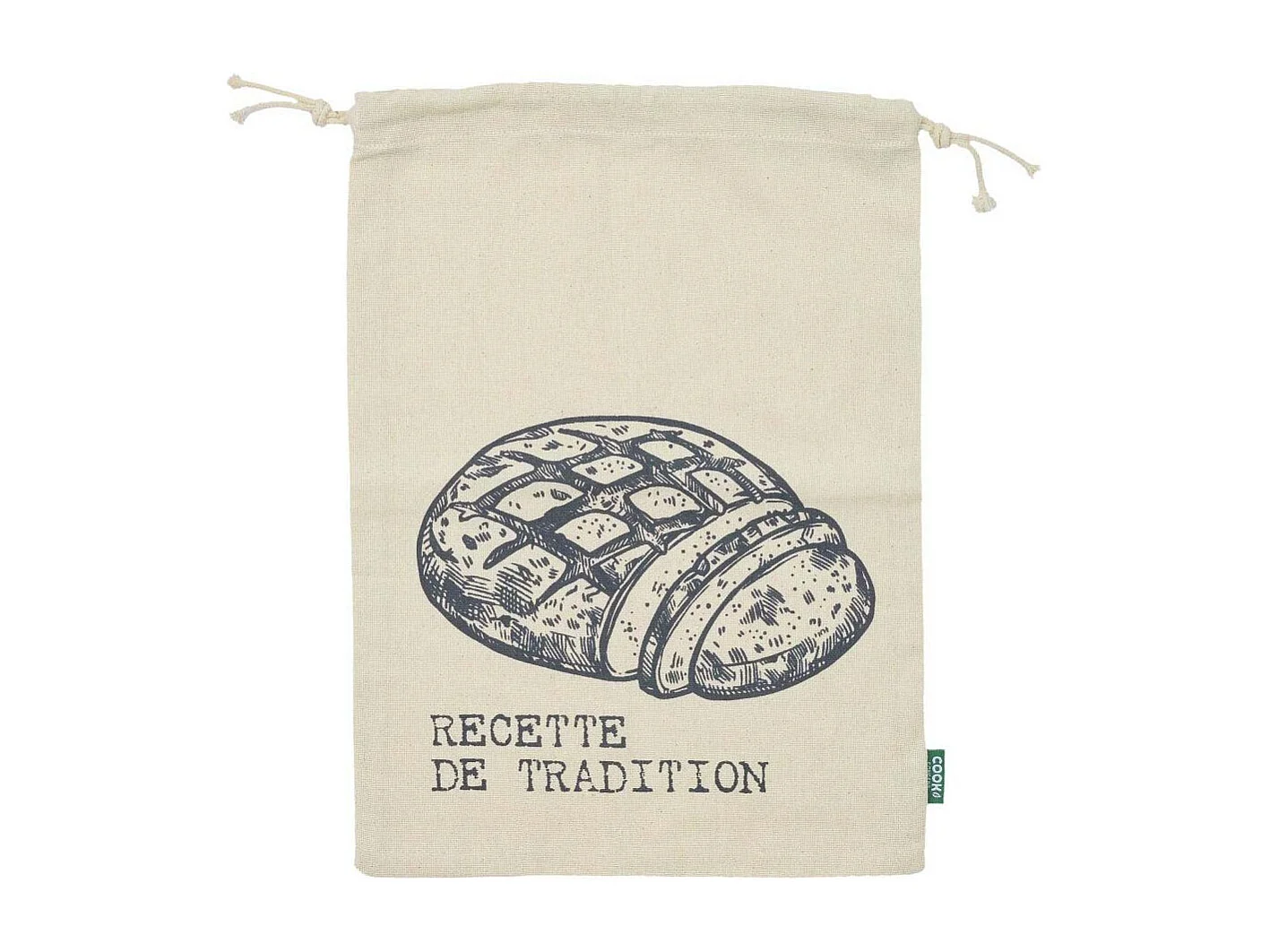 Sac à Pain en Toile "Tranche" 36cm Beige