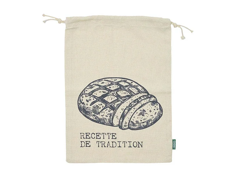 Sac à Pain en Toile "Tranche" 36cm Beige