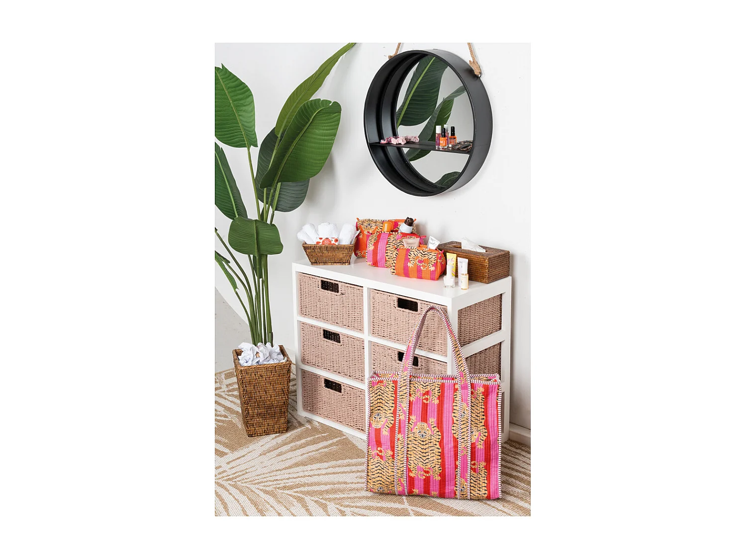 Corbeille rectangulaire en rotin Banneton