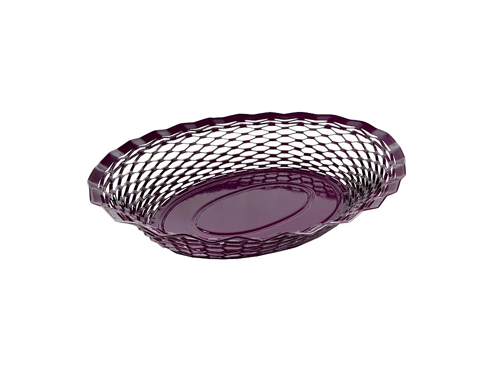 Panera ovalada para ciruelas en acero inoxidable