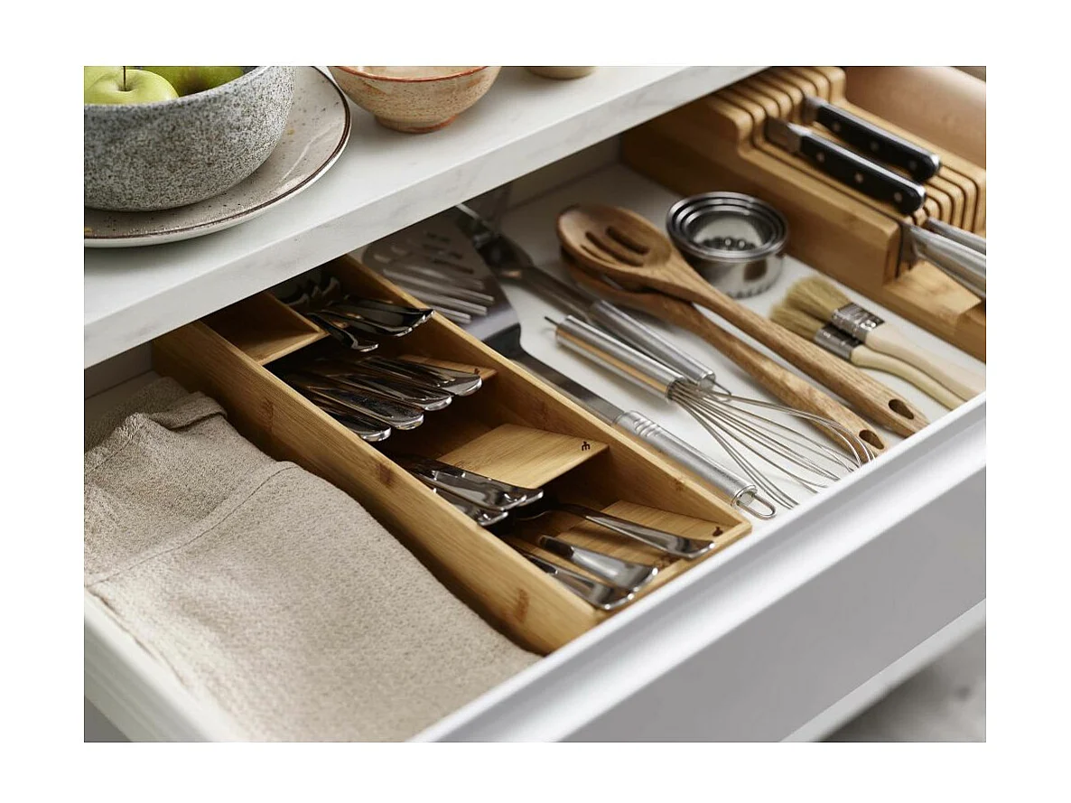 Kompakter Besteckkasten "DrawerStore Bamboo"