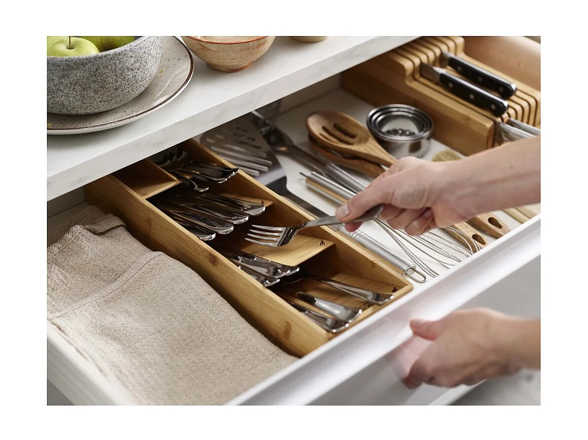 Kompakter Besteckkasten "DrawerStore Bamboo"