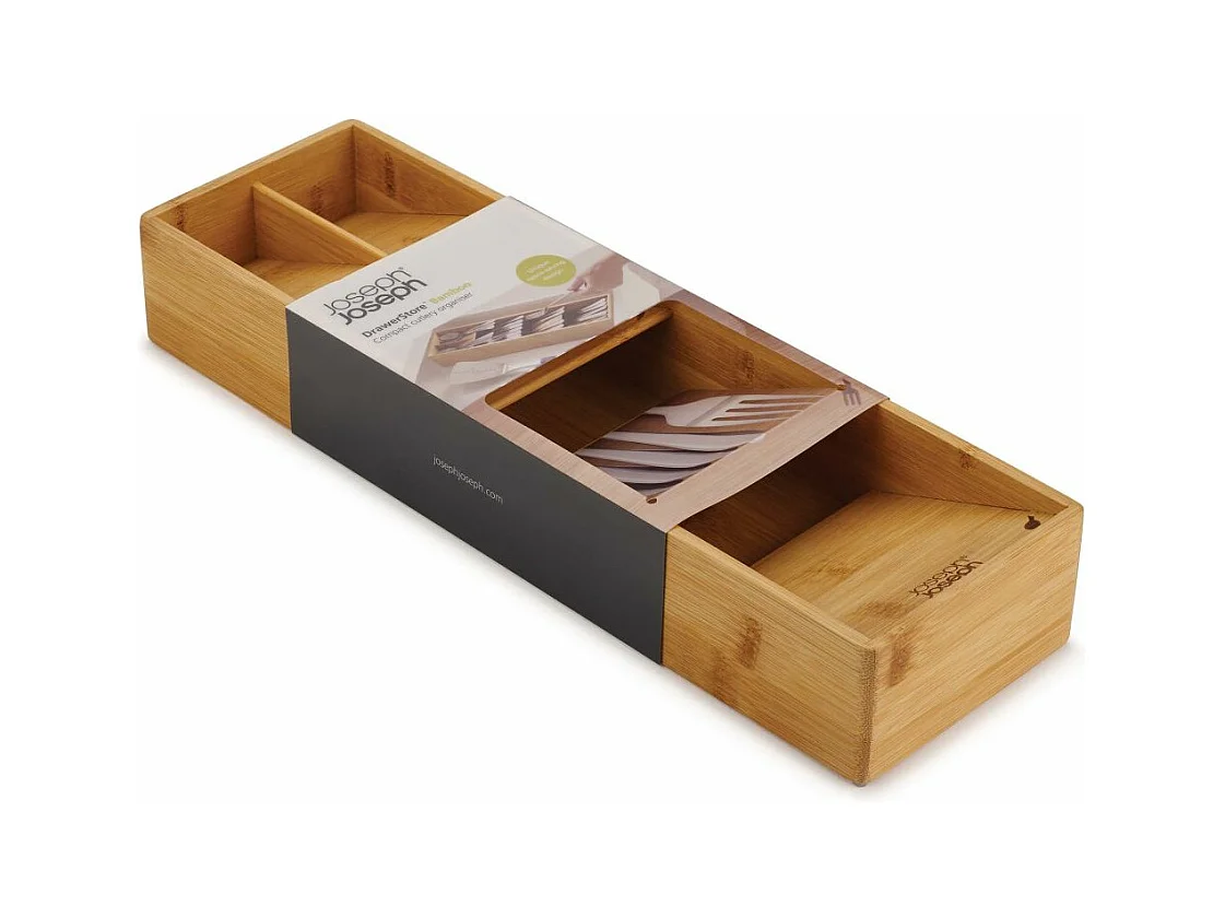 Cubiertos compactos de bambú DrawerStore