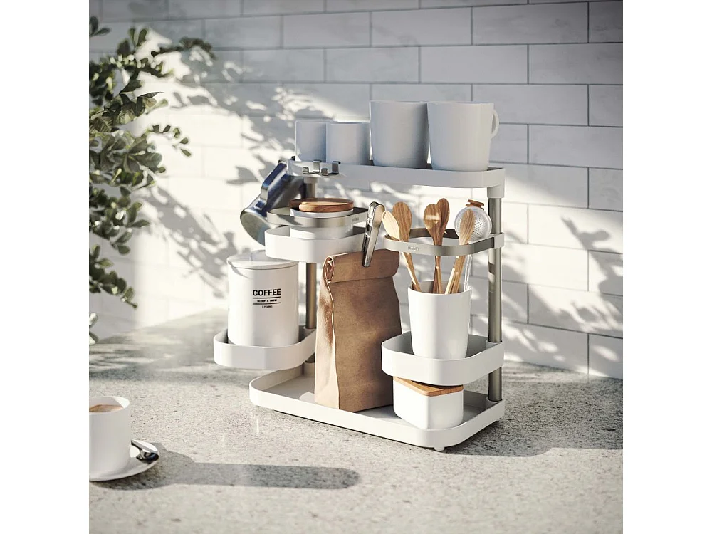 Küchenablage mit höhenverstellbaren Fächern "Holster"