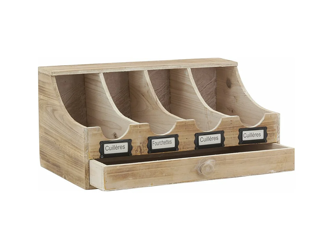 Bistrobesteckkasten aus gealtertem Holz