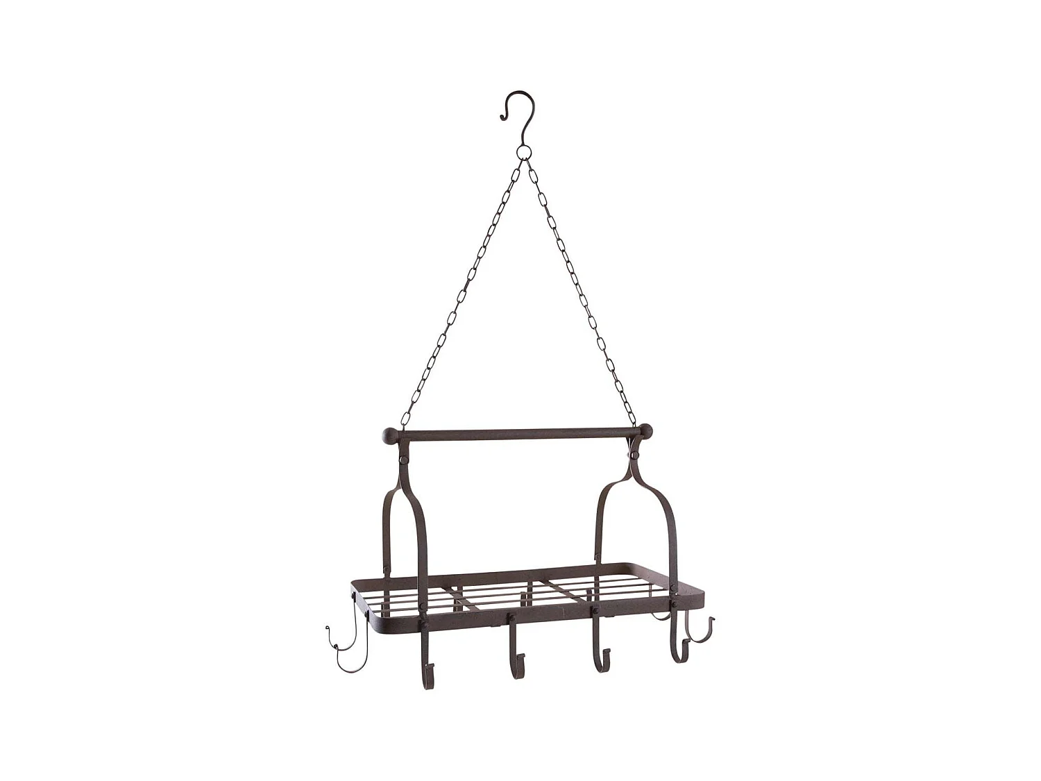 Suspension porte ustensiles en métal