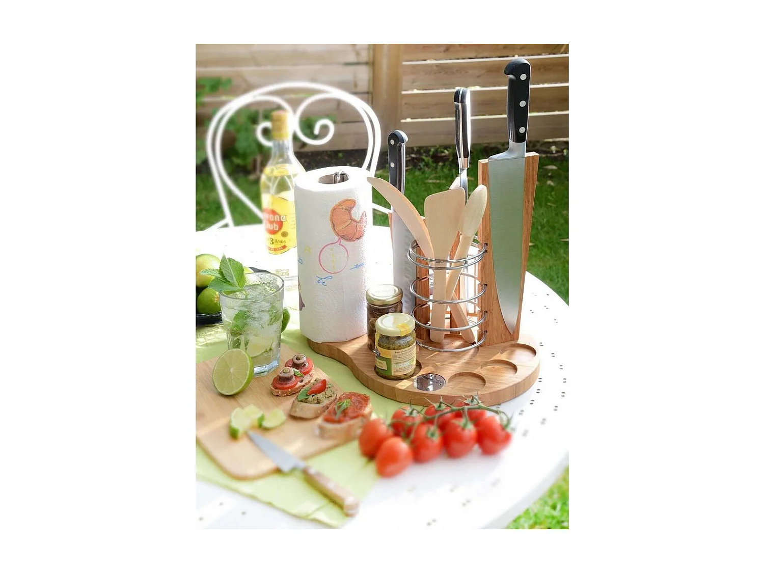 Support à ustensiles en bambou Toussoulamain