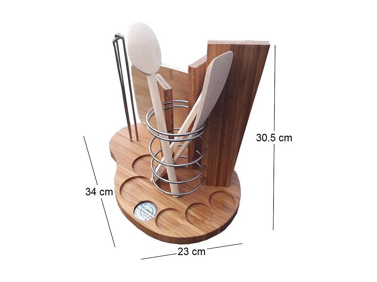 Support à ustensiles en bambou Toussoulamain