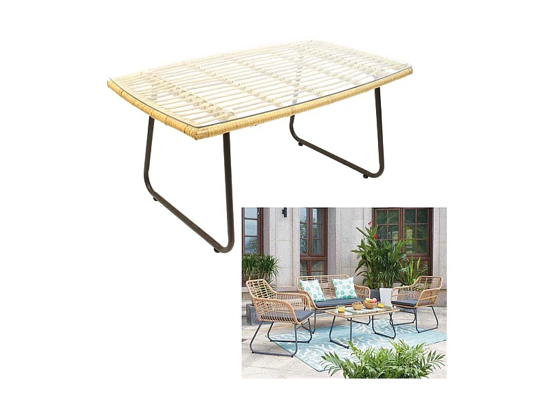 Table Basse Surabaya Natur Marron