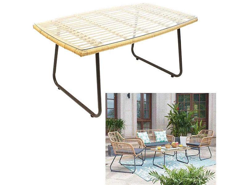 Table Basse Surabaya Natur Marron