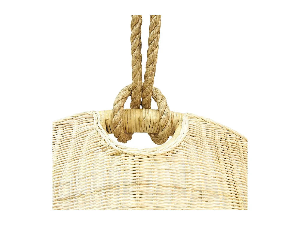 Balancelle ovale en moelle de rotin