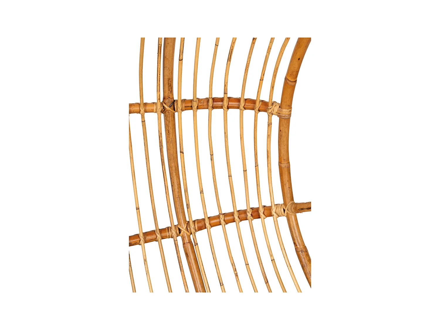 Balancelle en rotin à suspendre avec coussin