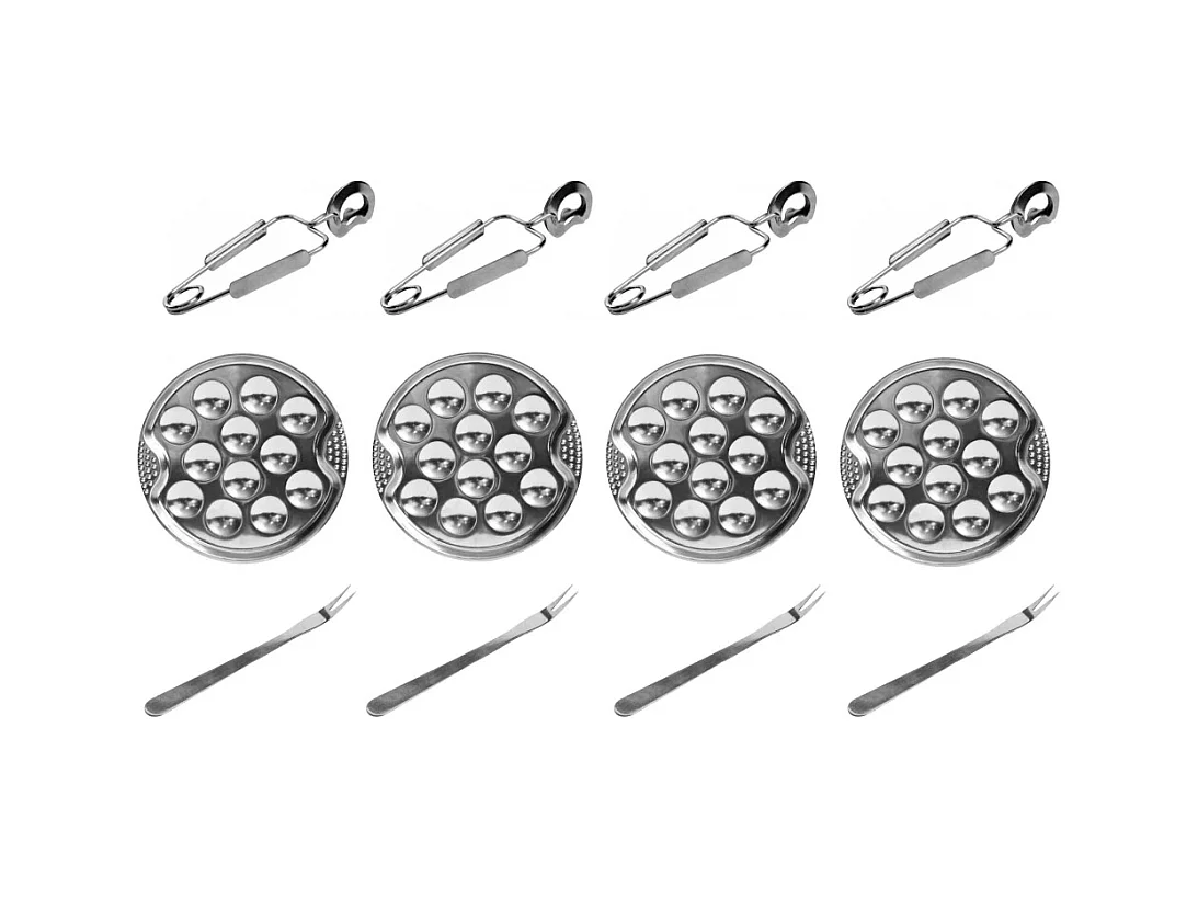 Ustensile A Escargots X12 Argent