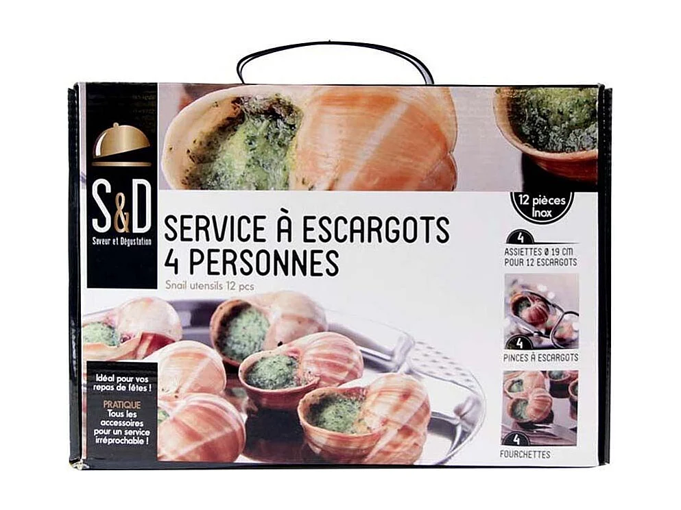 Servicio de caracol para 4 personas