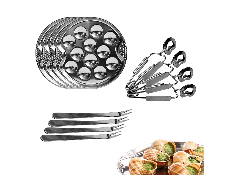 Ustensile A Escargots X12 Argent