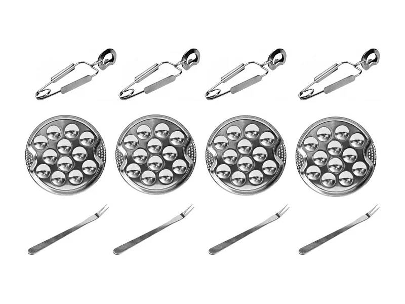 Servicio de caracol para 4 personas