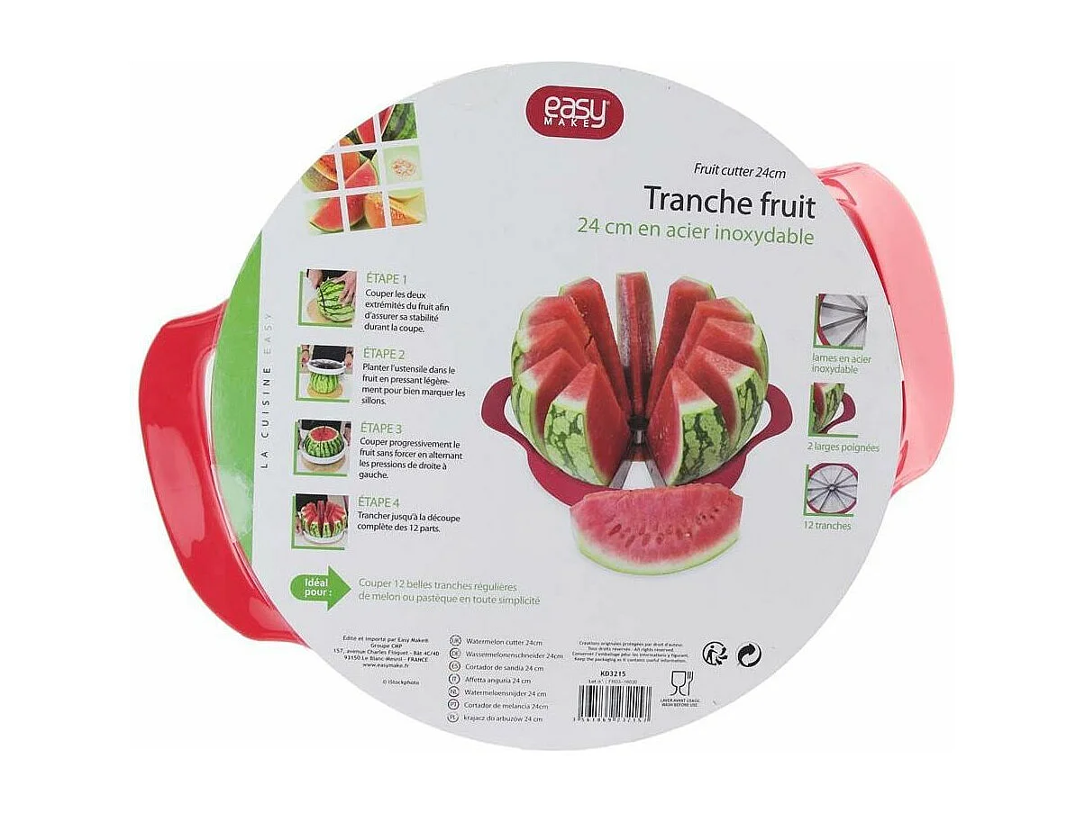 Obstschneider aus Edelstahl 24 cm