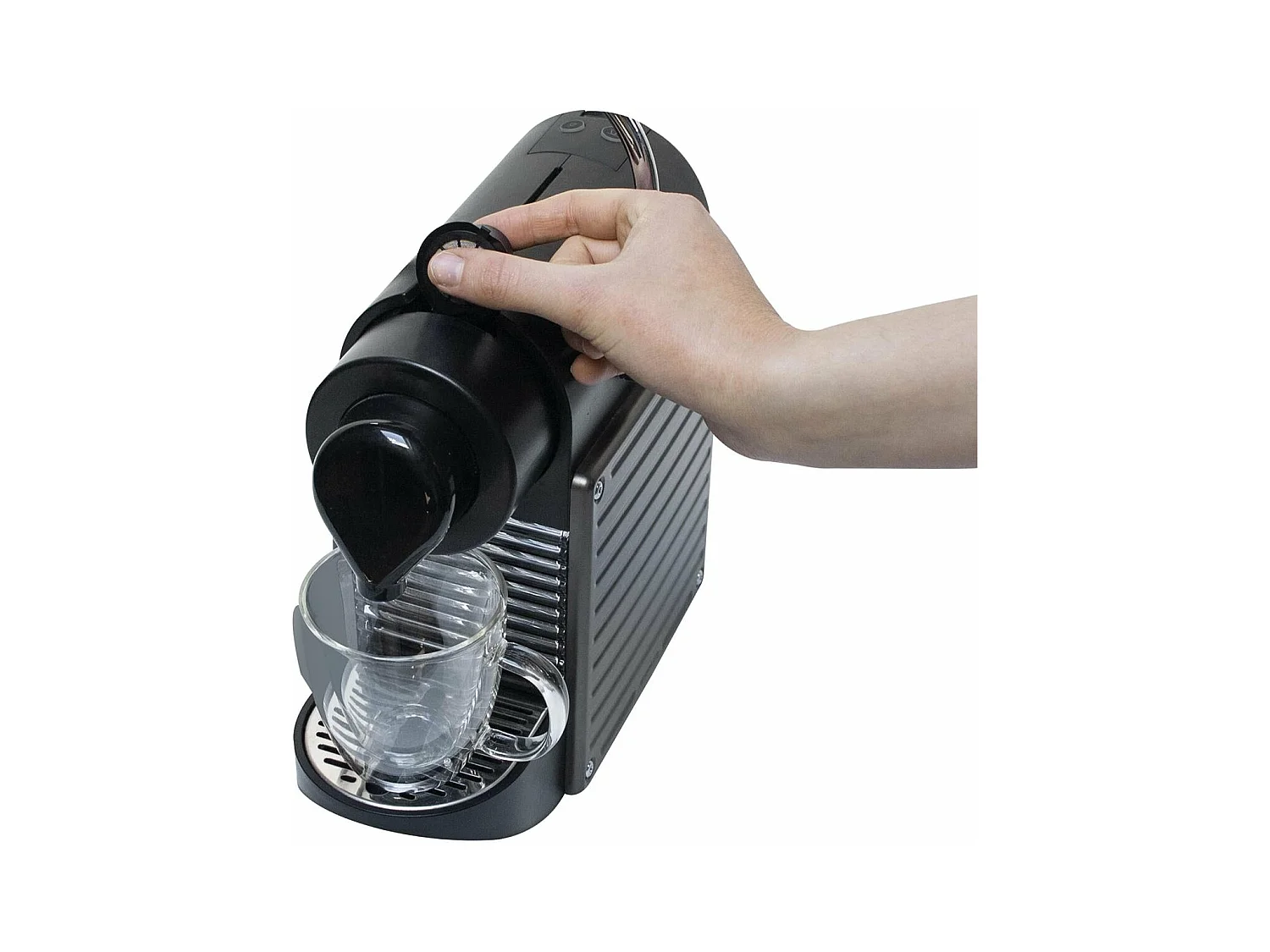 Lot de 3 Capsules à Café Espresso "Ecolo" 4cm Noir