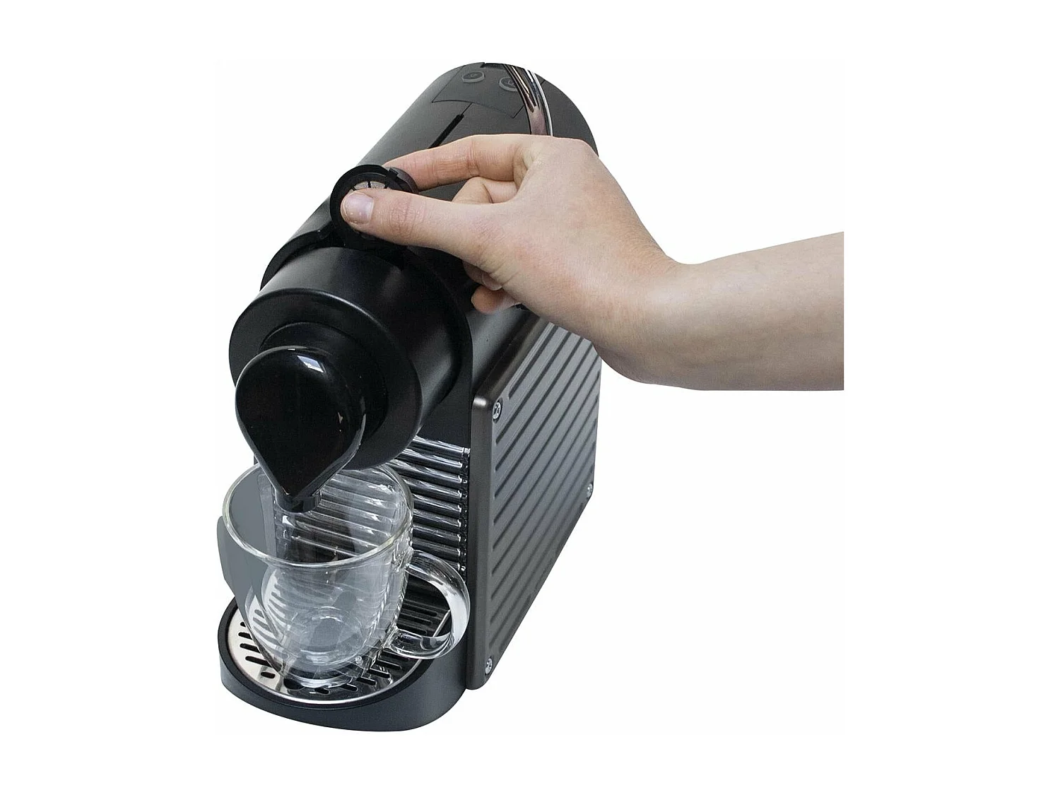 Lot de 3 Capsules à Café Espresso "Ecolo" 4cm Noir