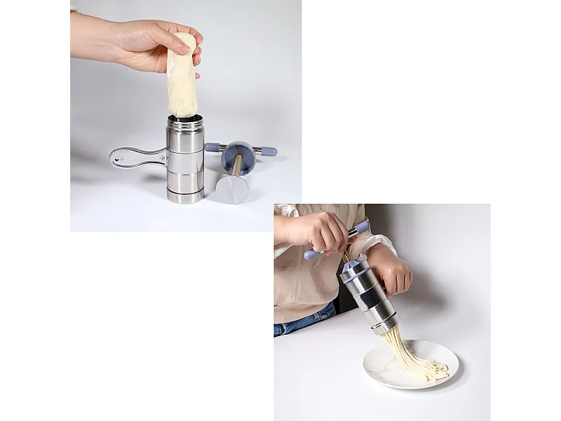 Machine A Pates Manuelle Moules X5 Argent