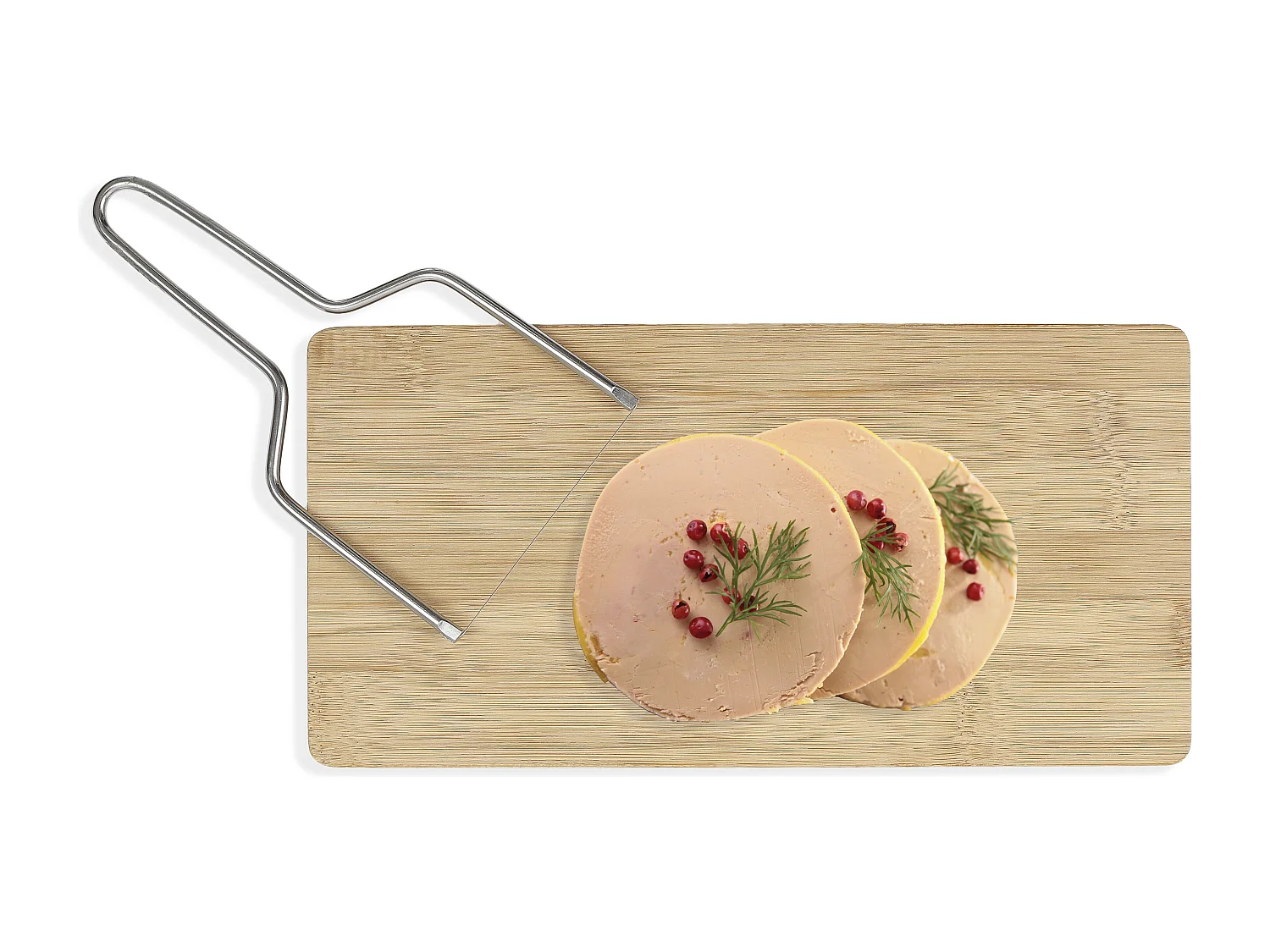 Coffret Foie Gras Lyre Et Planche De Decoupe2 Marron, Argent