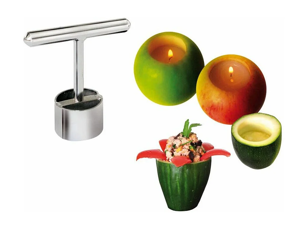 Cortador de frutas y verduras de acero inoxidable