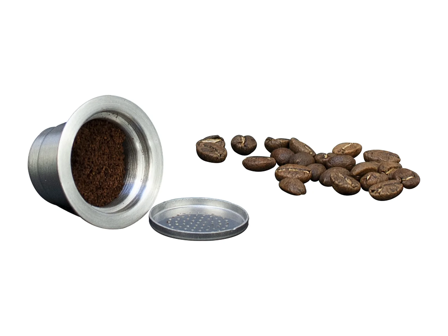Capsule Reutilisable Acier Adapte Nespresso Argent