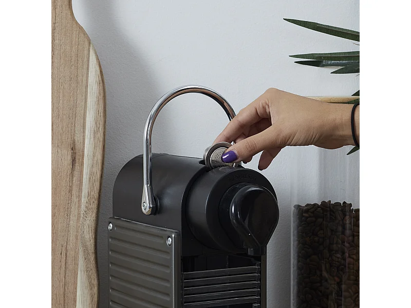 Capsule Reutilisable Acier Adapte Nespresso Argent