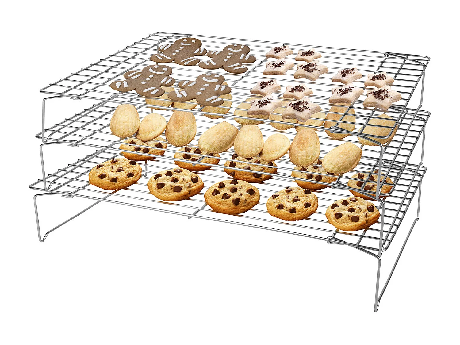 Grille De Refroidissement 3 Etages Gris