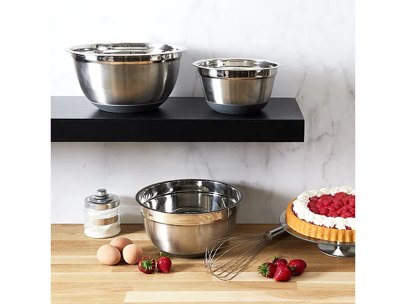 Bol Inox Gris X3 Gris