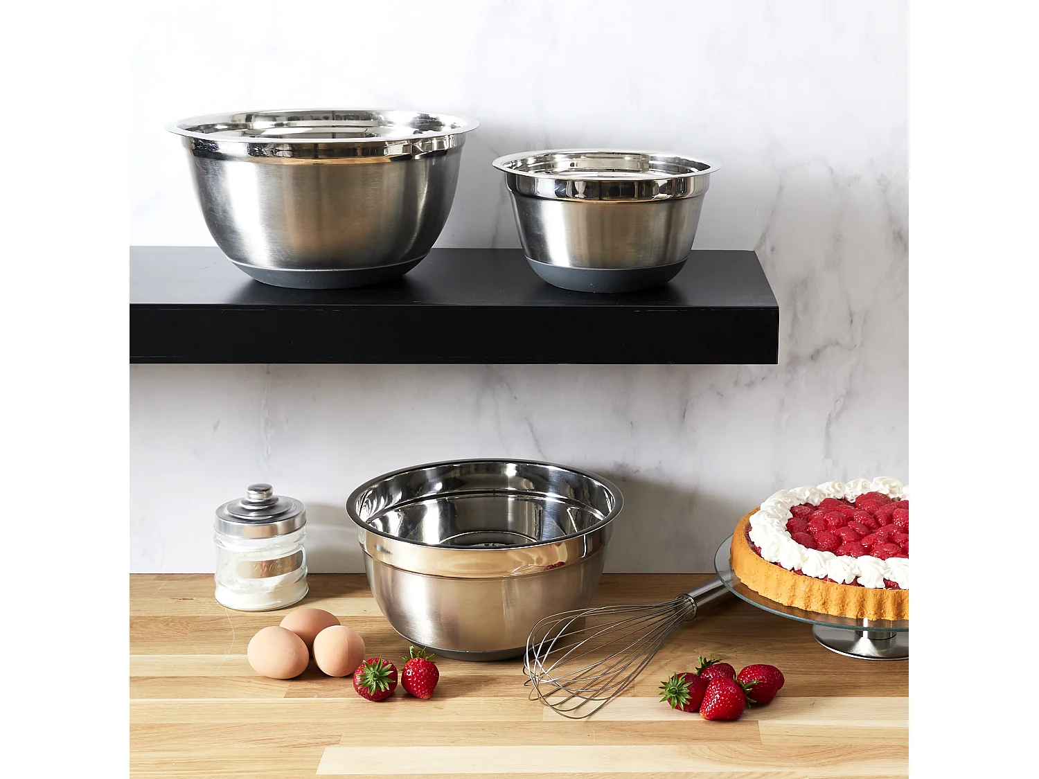 Bol Inox Gris X3 Gris