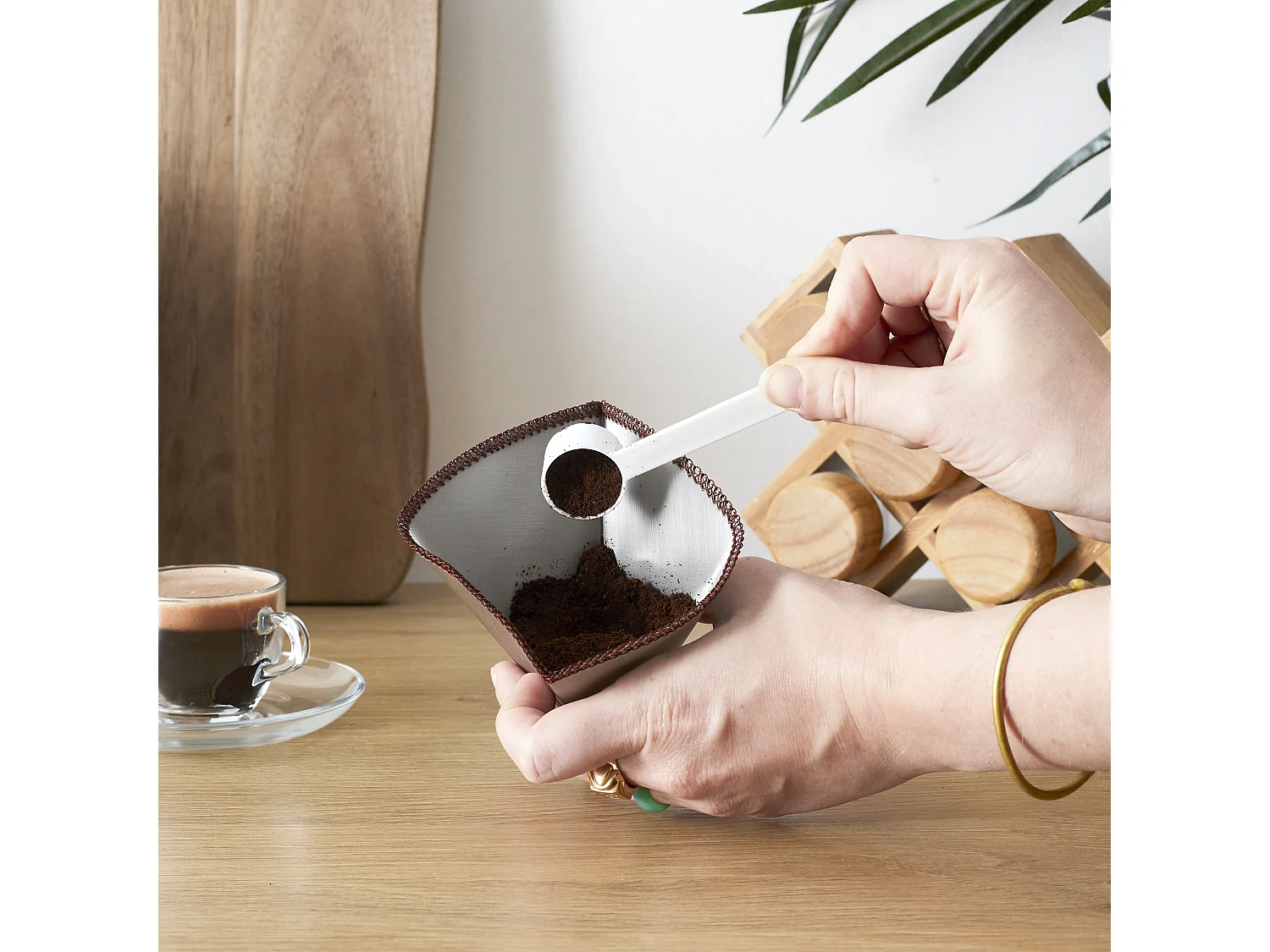 Filtre A Cafe Reutilisable Gris