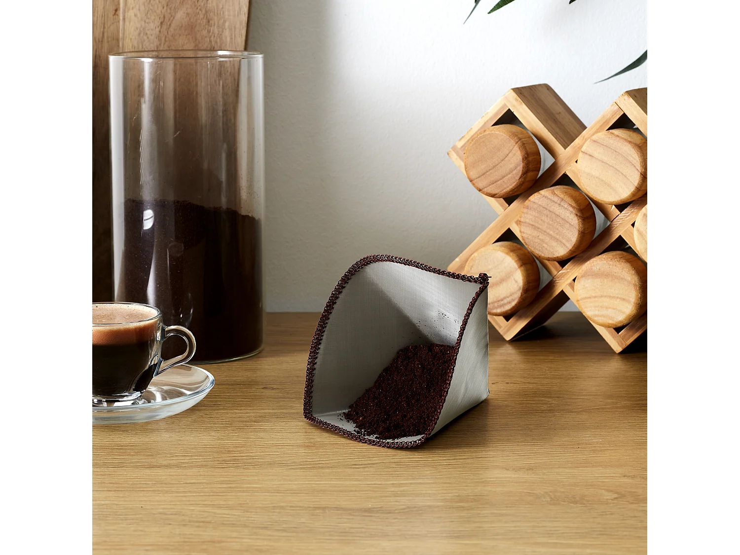 Filtre A Cafe Reutilisable Gris