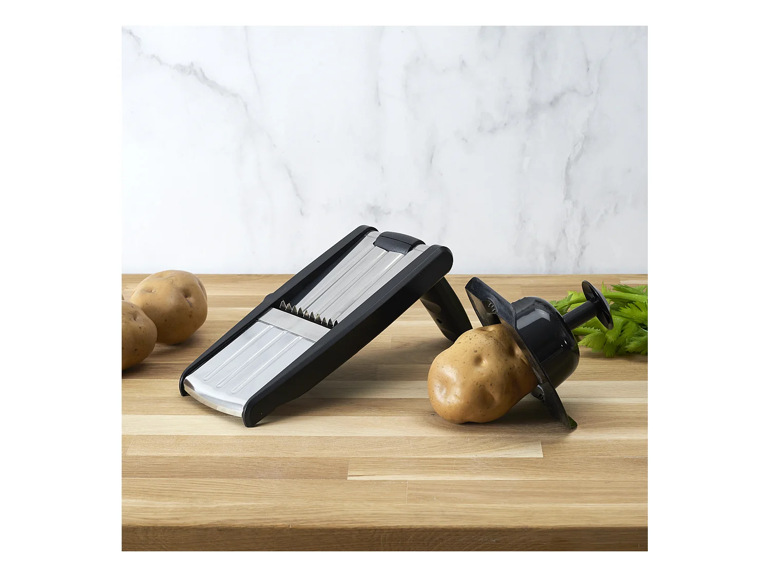 Mandoline Noir, Violet, Beige