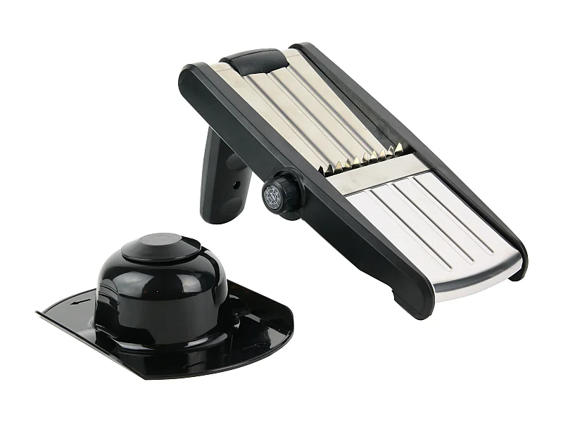 Mandoline Decoupe Legume Noir, Violet, Beige