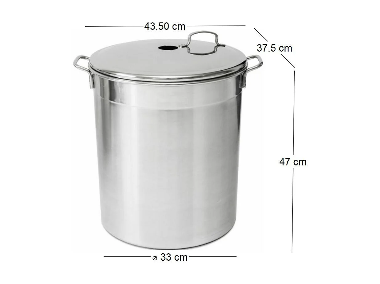 Stérilisateur ou faitout tout inox Pour 12 bocaux