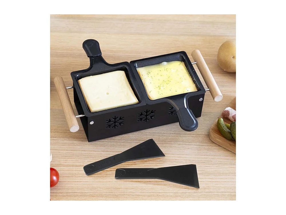 Raclette Duo A La Bougie Noir, Marron