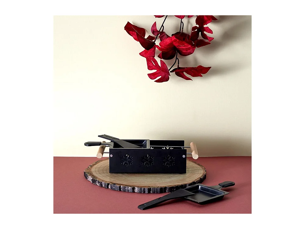 Raclette Duo A La Bougie Noir, Marron