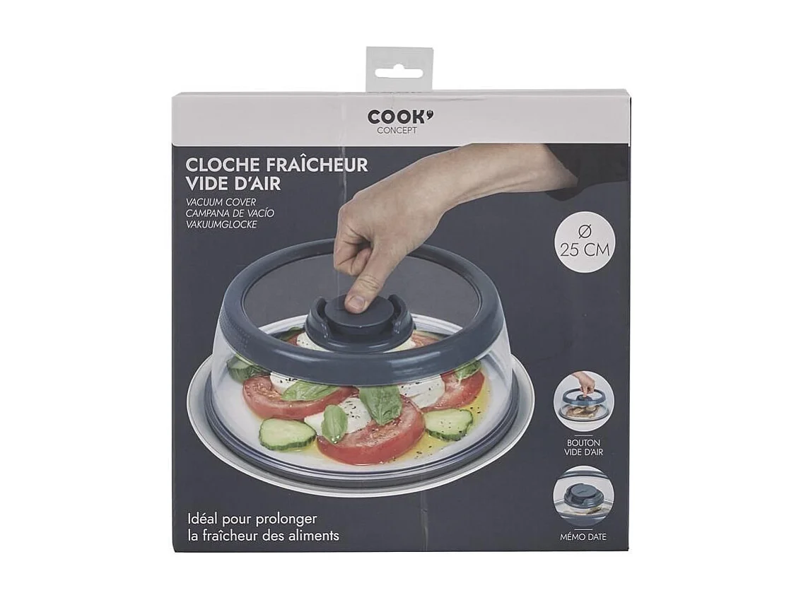 Cloche Fraîcheur "Vide d'Air" 25cm Gris