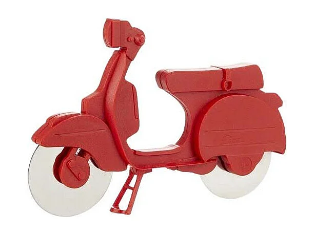 Roulette à pizza en plastique Scooter