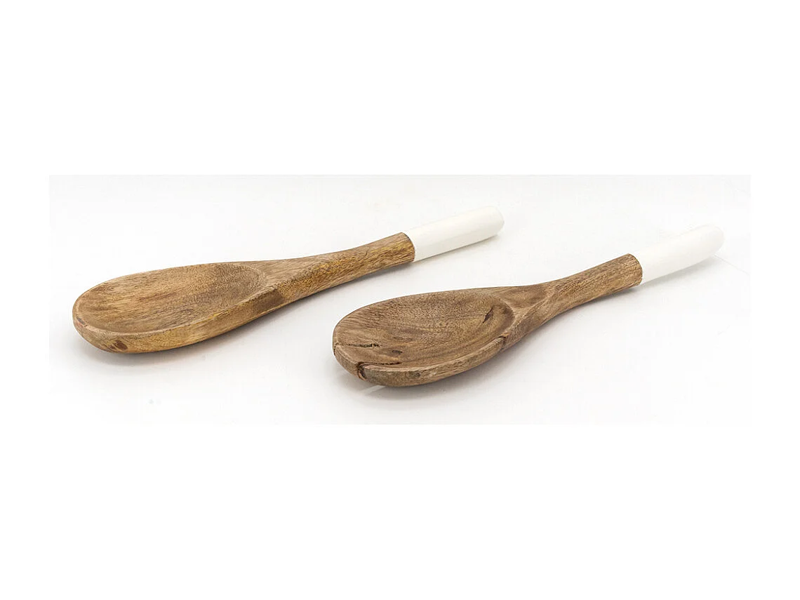 Couverts à salade en bois de manguier