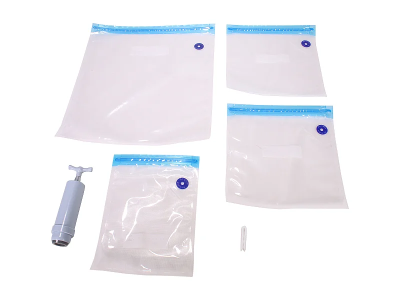 Sachet Vide D Air X4 Avec Pompe2 Bleu, Transparent