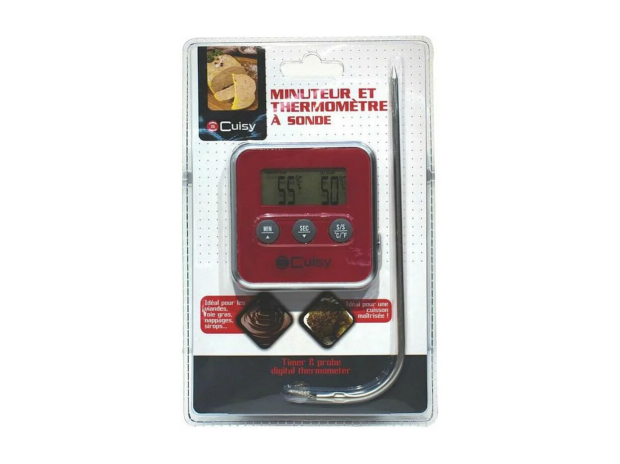 Thermomètre à sonde et minuteur électronique