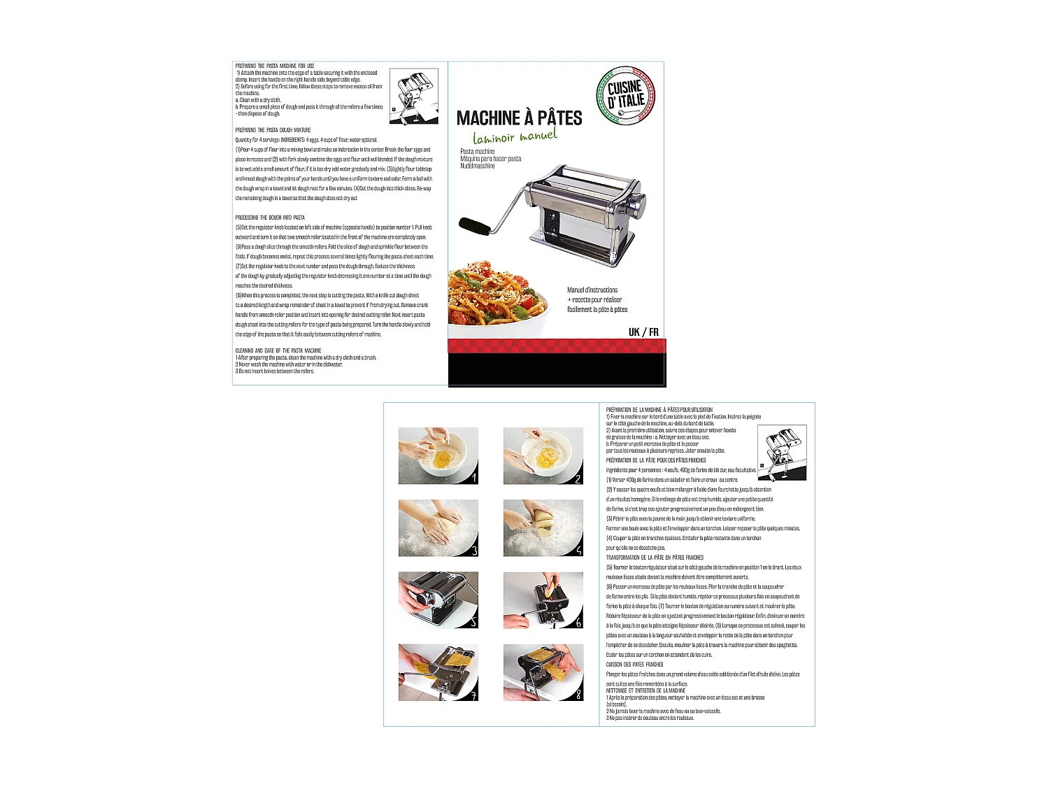 Nudelmaschine aus Edelstahl