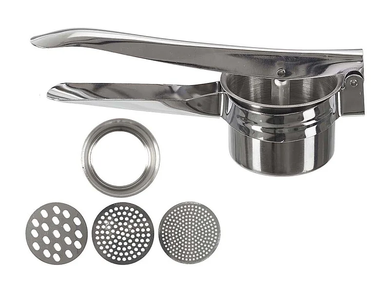 Presse Purée Inox "3 Râpes" 27cm Argent