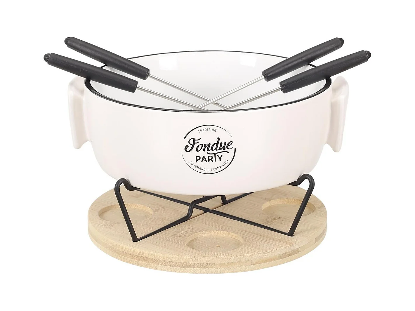 Service A Fondue Chauffe Plat Et Pique X4 M4 A1/m4