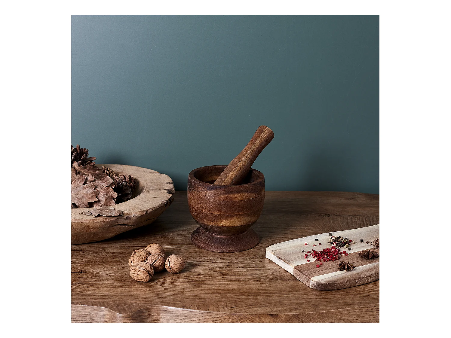 Mortier Et Pilon Acacia D12cm Marron