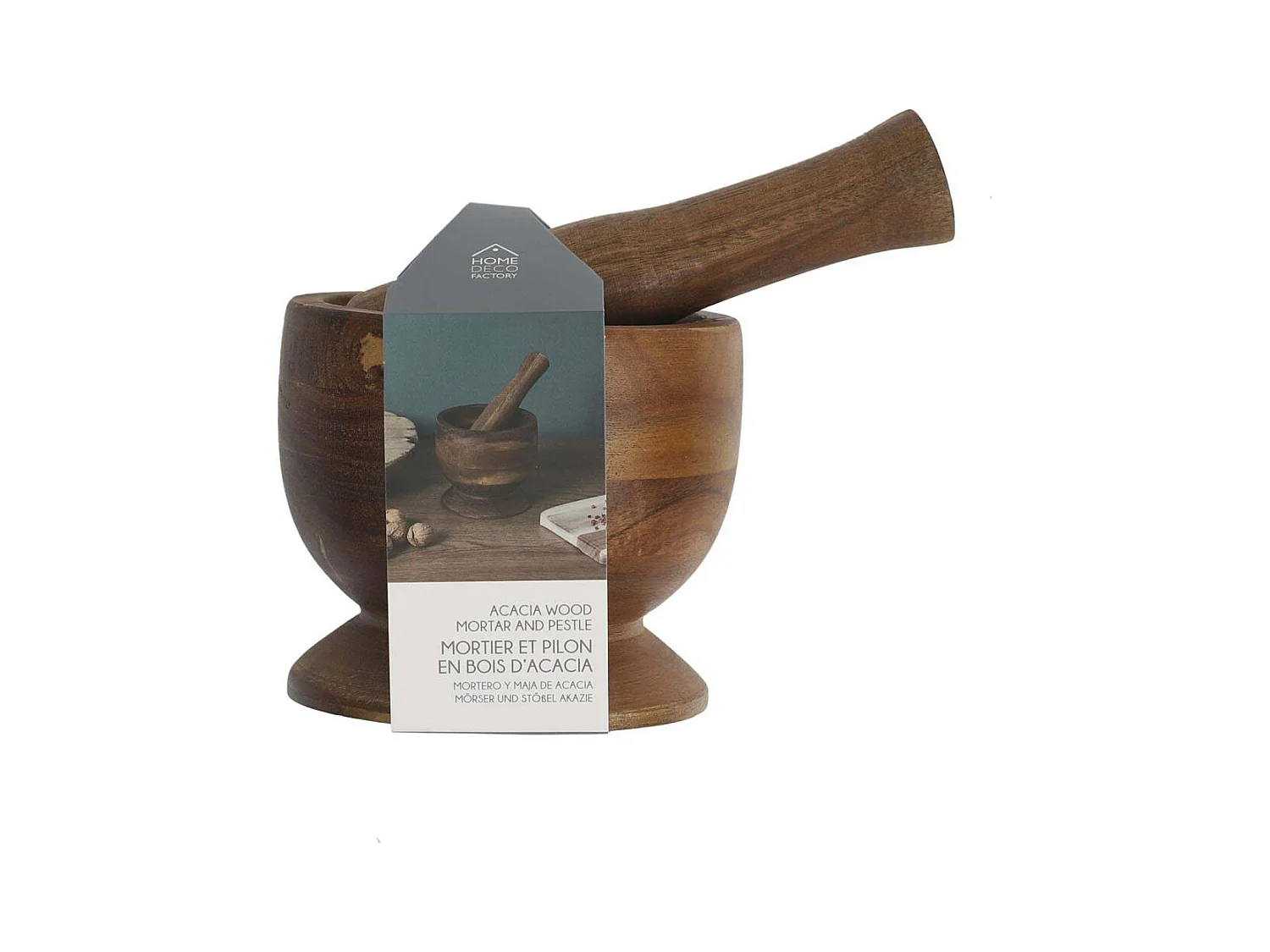 Mortier Et Pilon Acacia D12cm Marron