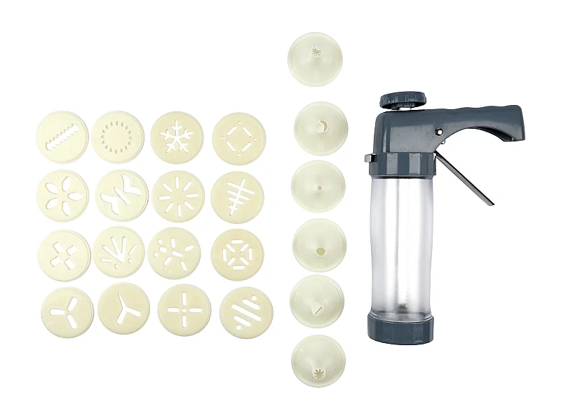 Presse A Gateau Manuelle Gris, Transparent